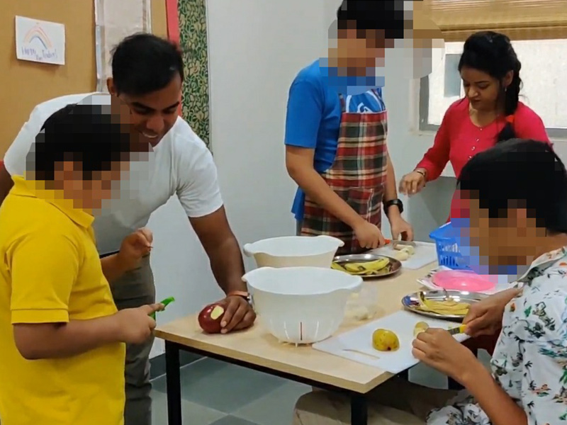 CRIA Foundation therapist and young Indian child engaged in play-based learning, illustrating early intervention outcomes for autism in India